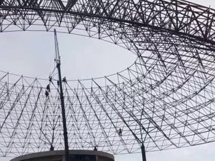 新疆篮球馆球形网架厂家价格
